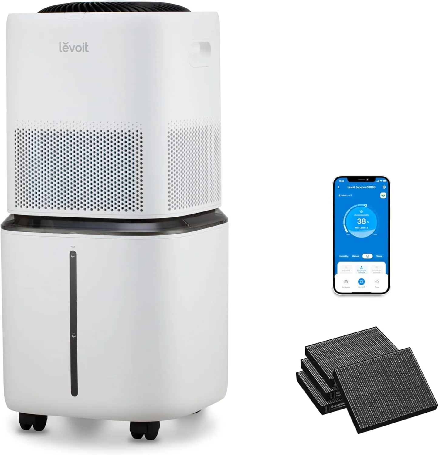 LEVOIT Superior 6000S Smart Evaporative Humidifiers for Home Whole House