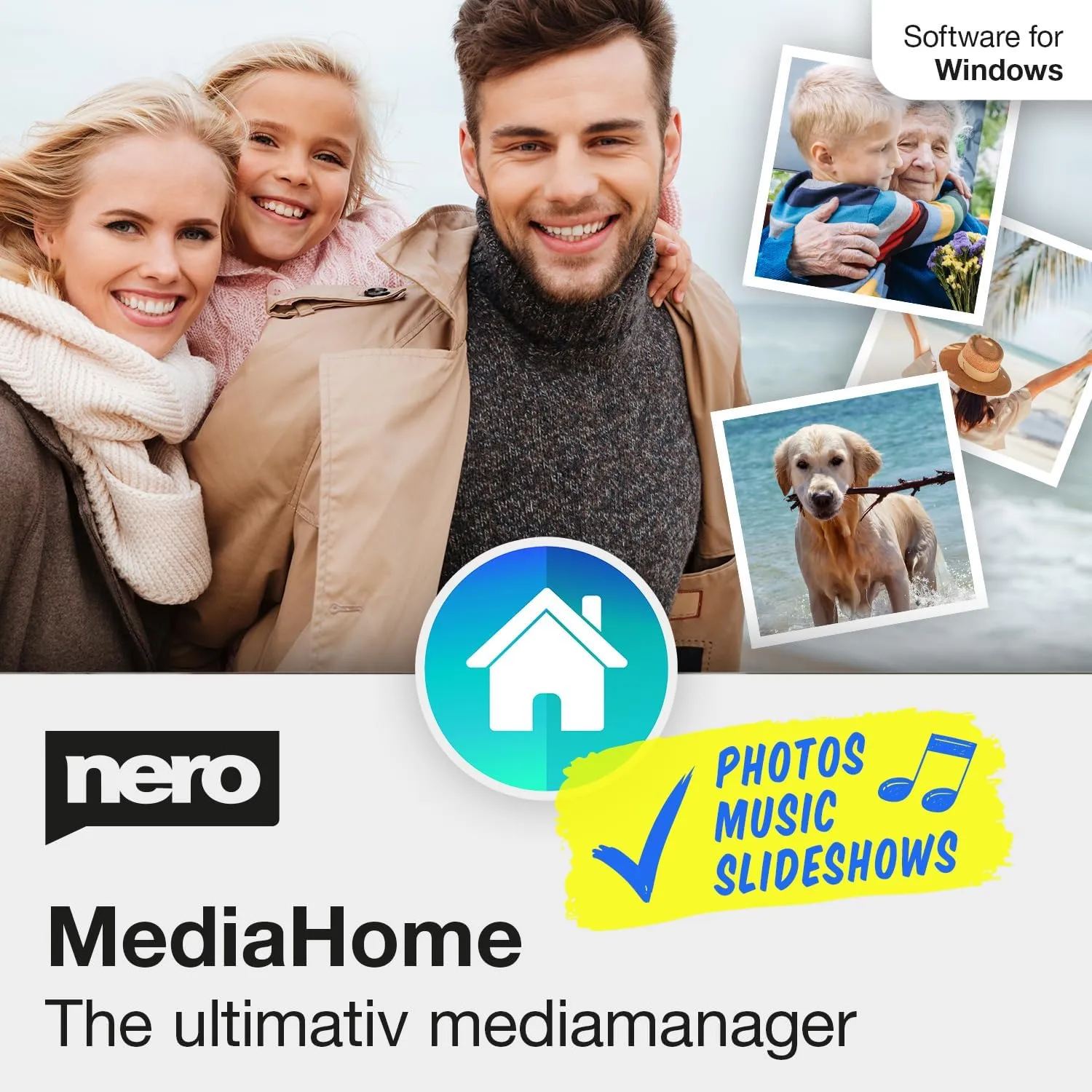 Nero MediaHome Media Management Software Organize Photos Music