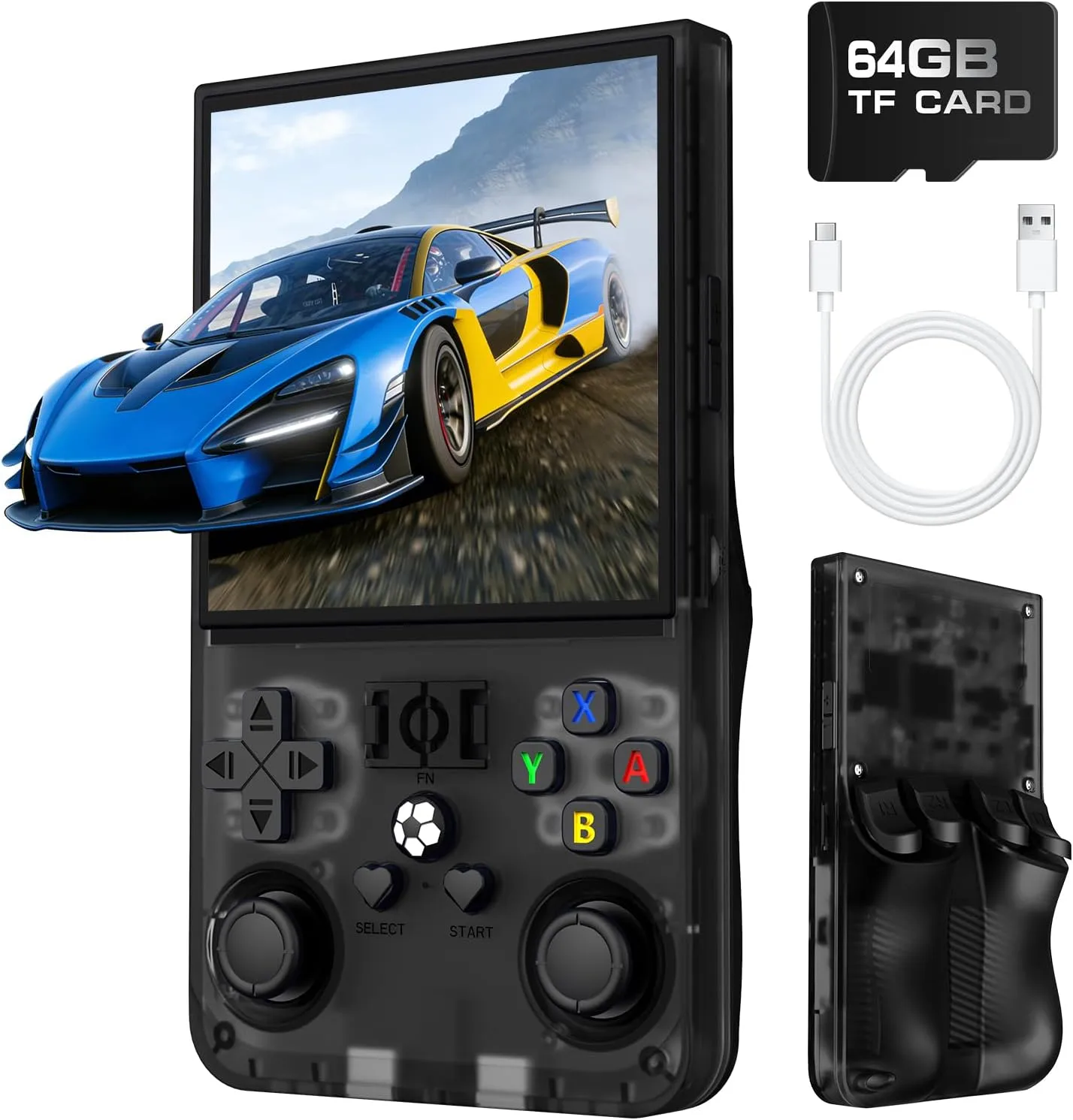 R36MAX Retro Handheld Game Console Retro Gaming Console with 64G