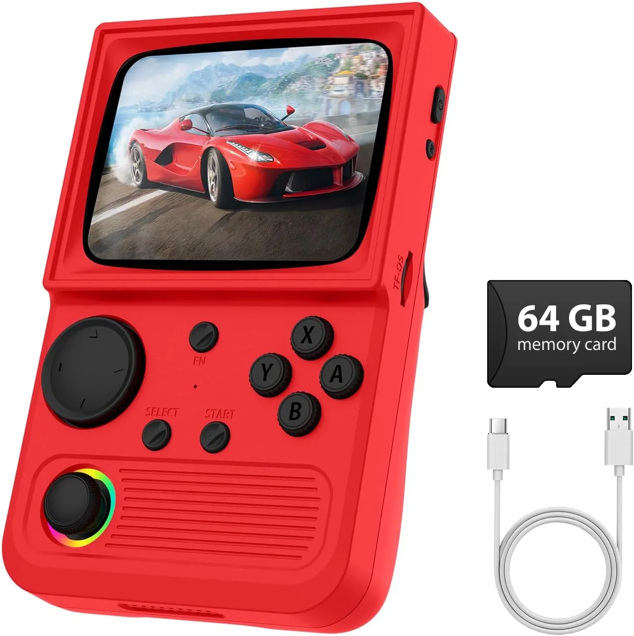 R36T Retro Gaming Console 35 IPS Screen CRT Inspired Handheld Game