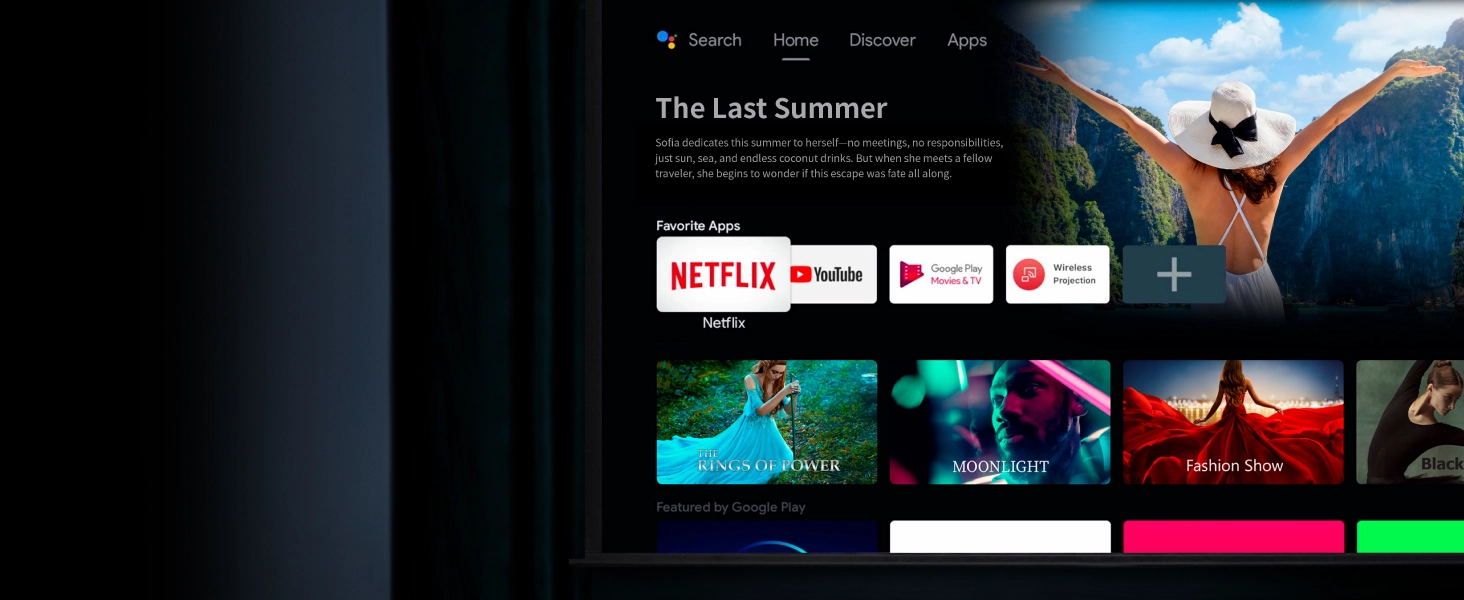 W4100i 4K streaming entertainment from certified Android TV