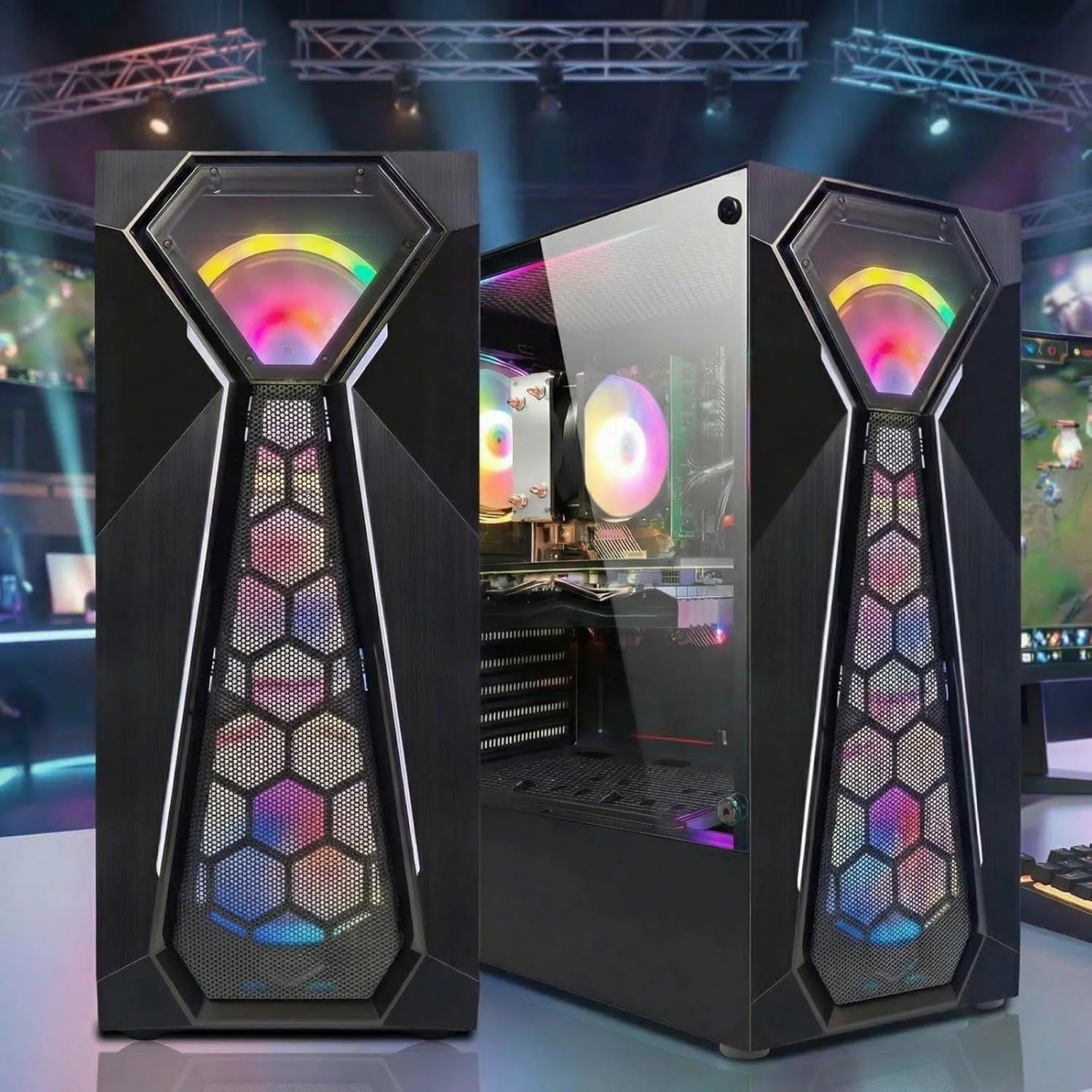 1772517025 217 STGAubron Gaming PC Computer Desktop AMD Ryzen 5 5500 up