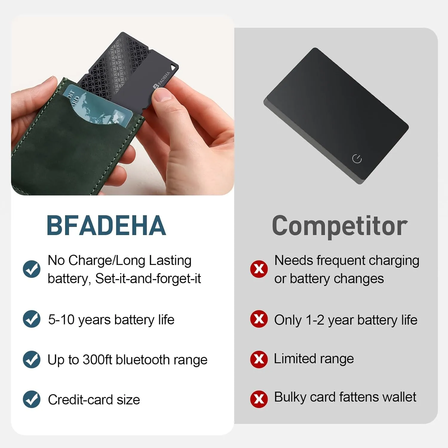 1772526498 625 2026 Apple MFi Certified iOS Only Bluetooth Tracker Smart Card