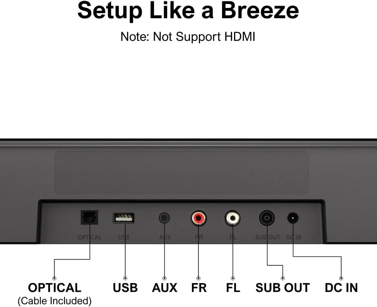 1772561591 61 ULTIMEA 71ch Sound Bar with Subwoofer Virtual Surround Sound System
