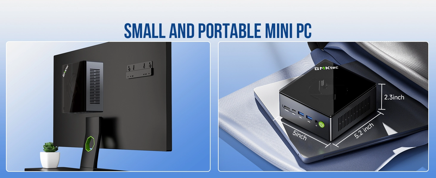 mini computer desktop pc space saving vesa mount installation portable travel on the go