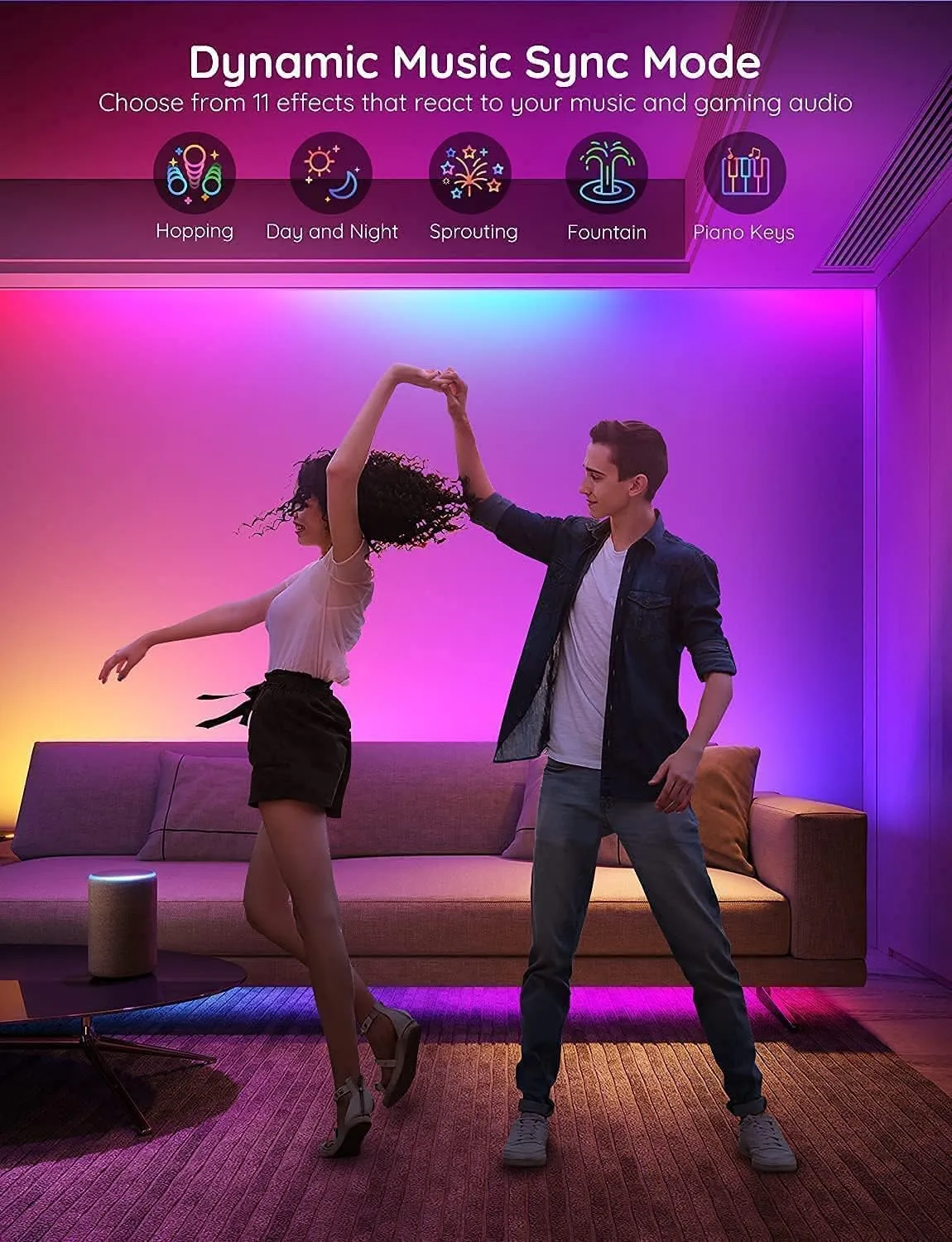 1772652677 496 Govee 100ft RGBIC LED Strip Lights Smart LED Lights Work