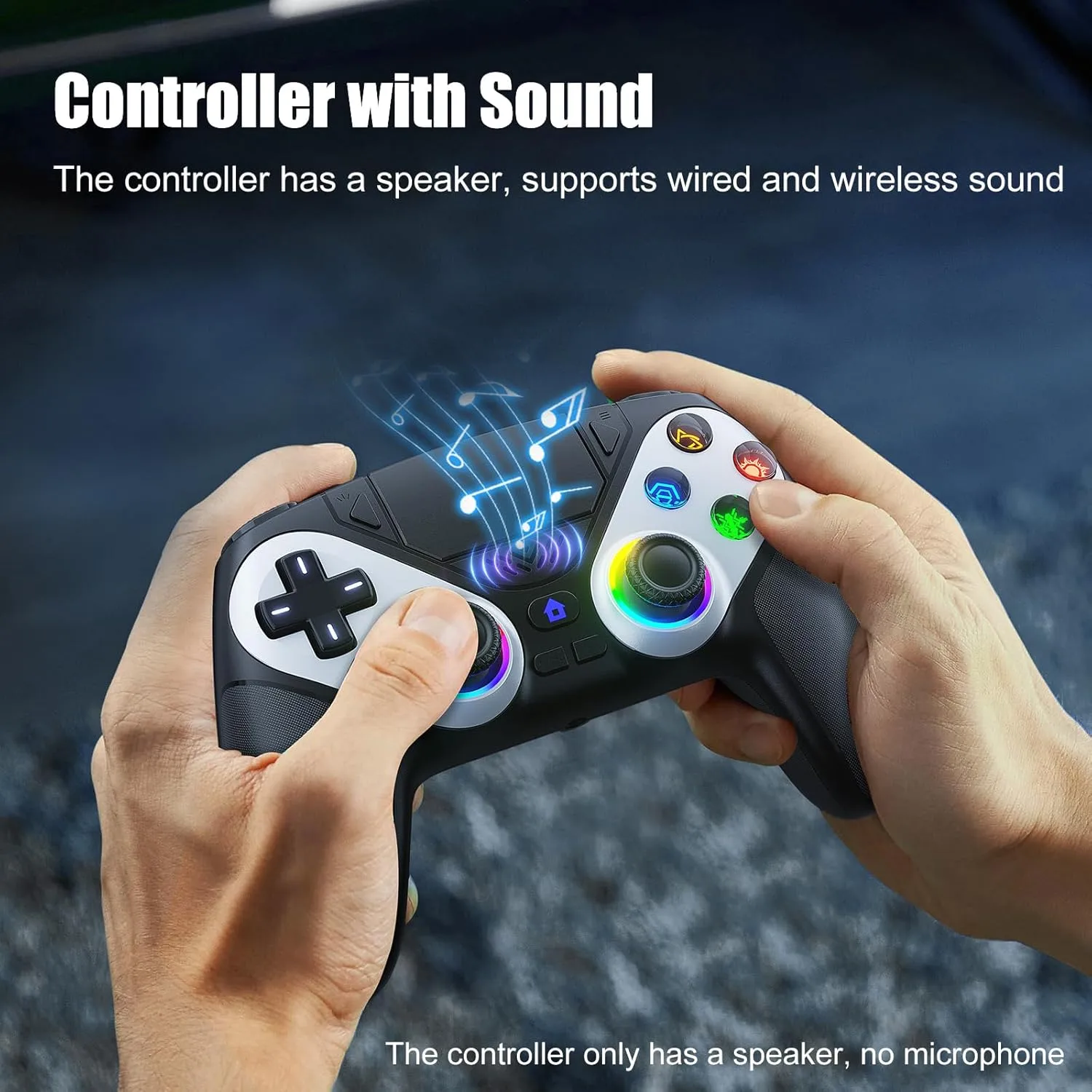 1772658970 364 Gamrombo LED Wireless Controller for PS5 Compatible with PS5 ProSlimPC