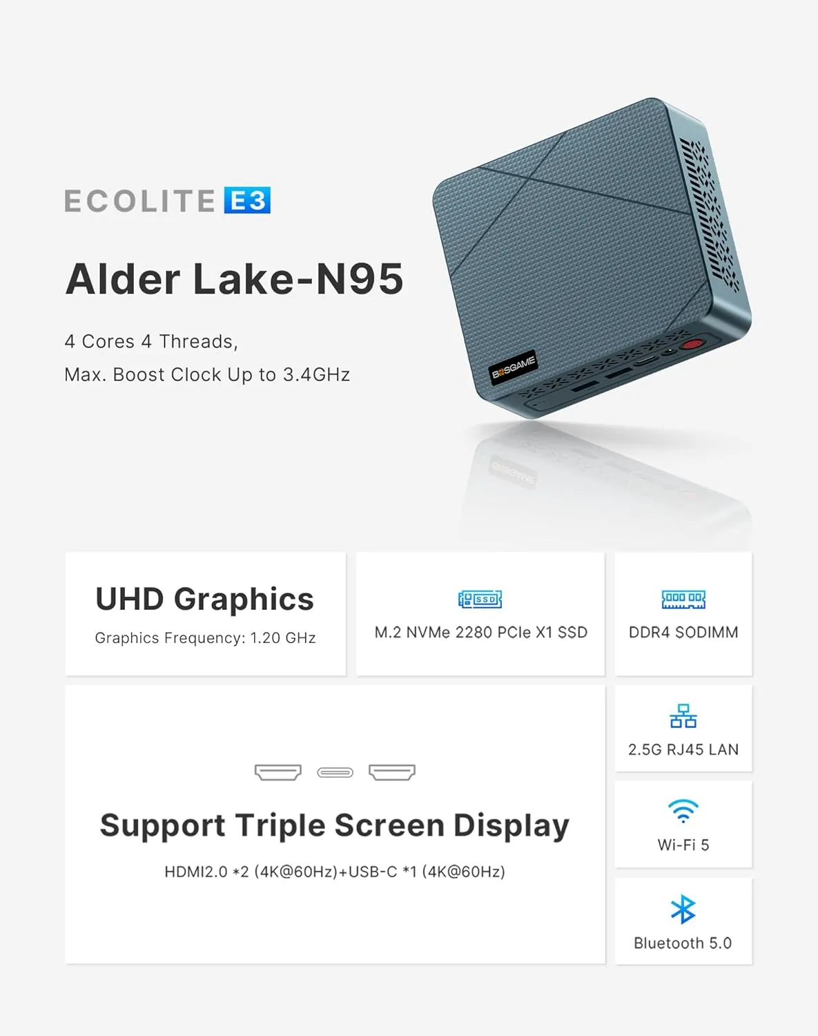1772664489 572 BOSGAME Mini PC E3 Neo Alder Lake N95 Mini Computers
