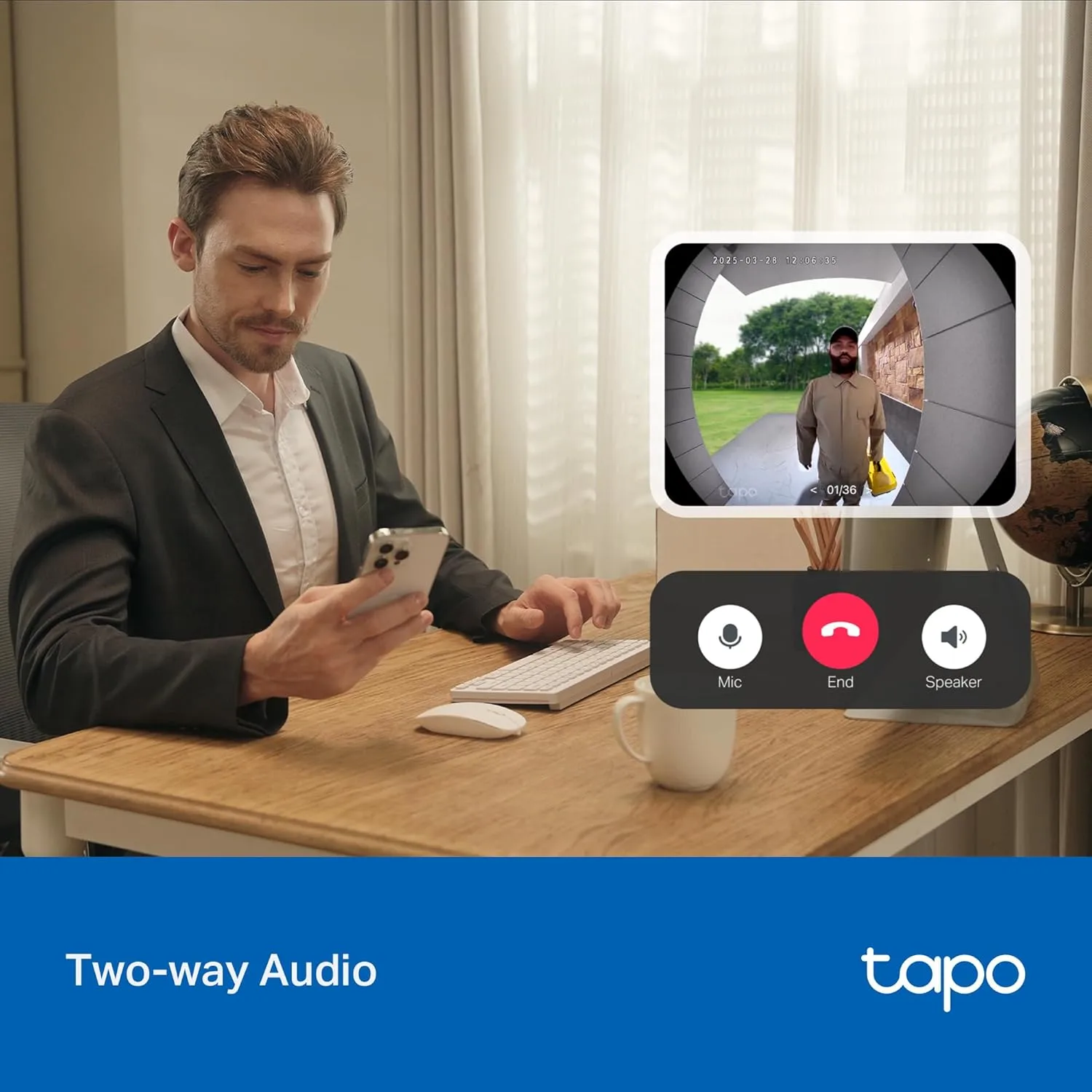 1772673427 881 Tapo 2K Wired Smart Video Doorbell 160%C2%B0 Ultra Wide View
