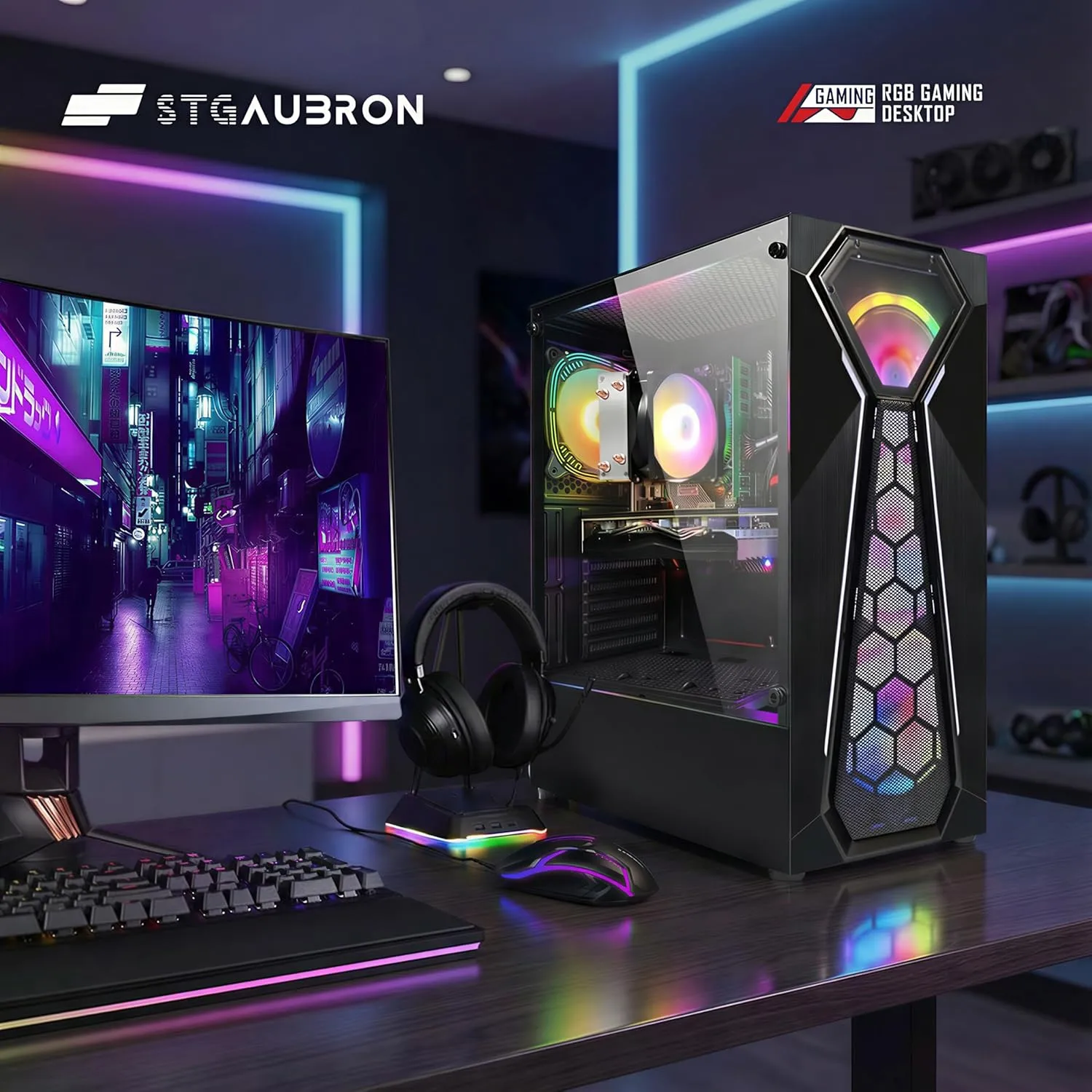1772682458 950 STGAubron Gaming PC Computer Desktop AMD Ryzen 5 5500 up