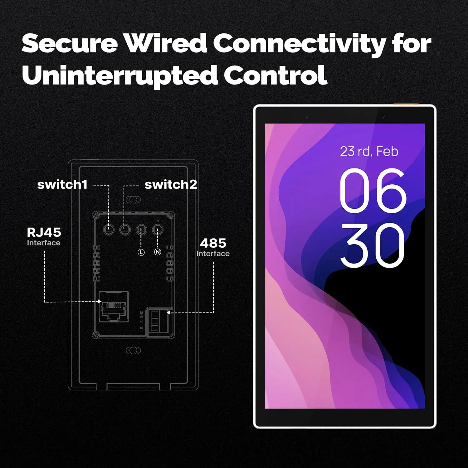 1772691169 331 MOES Smart Home Touchscreen Control1 Switch Panel In wall Smart Panel with