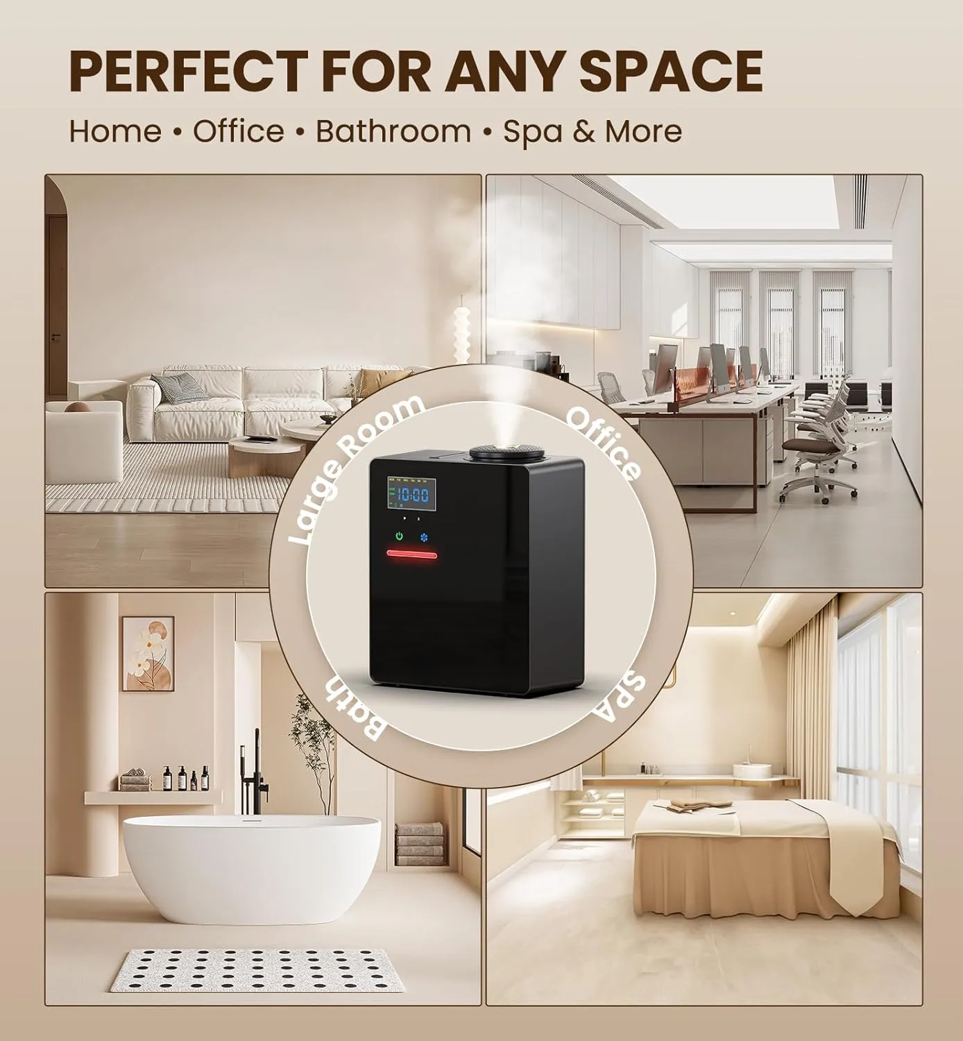 1772799930 532 Waterless Essential Oil Diffuser 5000 SqFt Coverage for Large Home