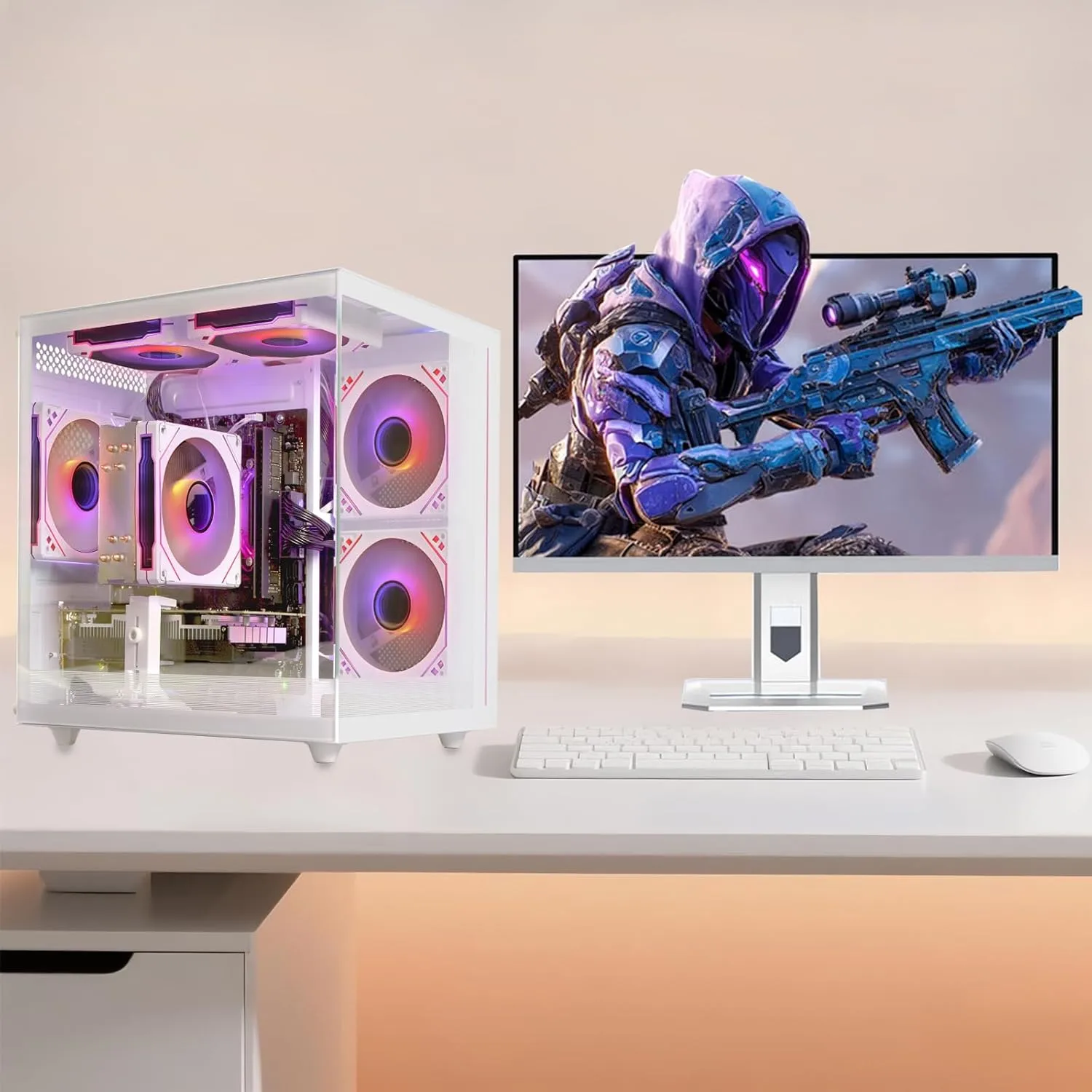 1772826585 770 Gaming PC Desktop Computer Ryzen 5 55006Core 12Threads Up