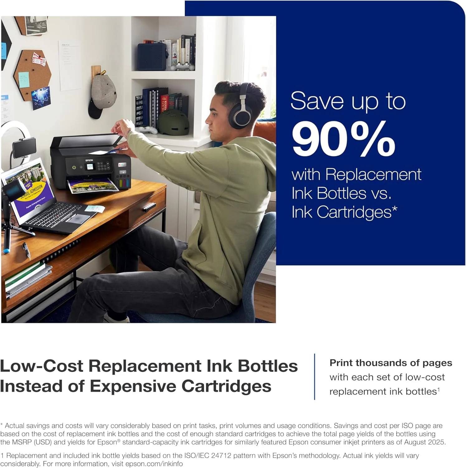 1772853358 522 Epson EcoTank ET 2800 Wireless Color All in One Cartridge Free Supertank with Scan