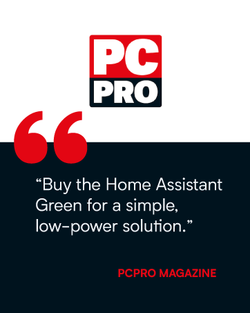 "Buy the Home Assistant Green for a simple, low-power solution”