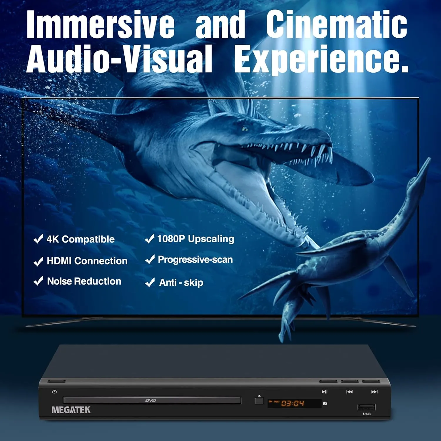 1772889489 24 MEGATEK Region Free HDMI DVD Player for TV Compact CDDVD Player