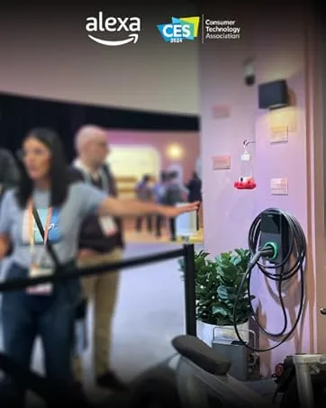 alexa with CES 40A ev charger