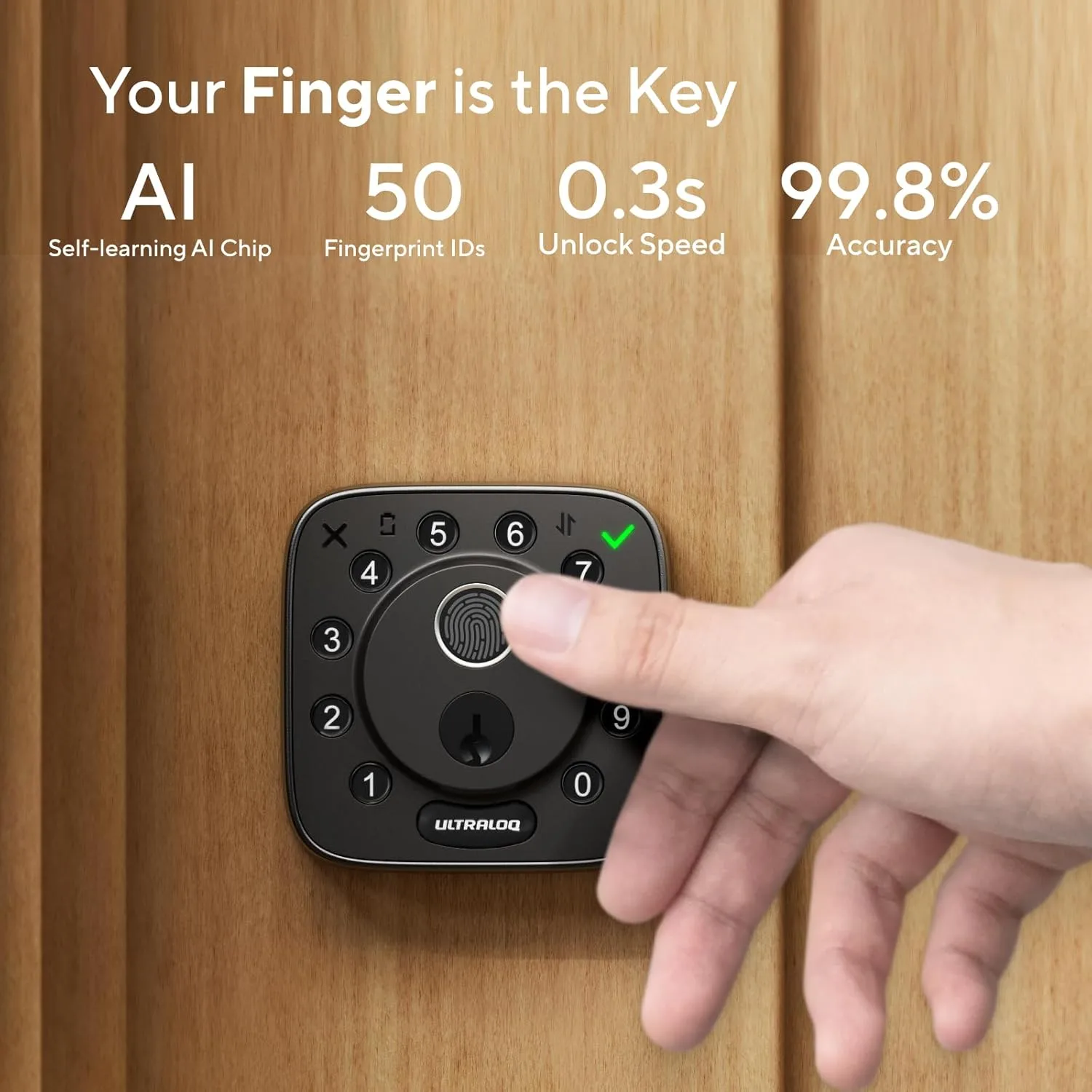 1772994405 841 ULTRALOQ Bolt Fingerprint Smart Lock with Door Sensor Built in WiFi