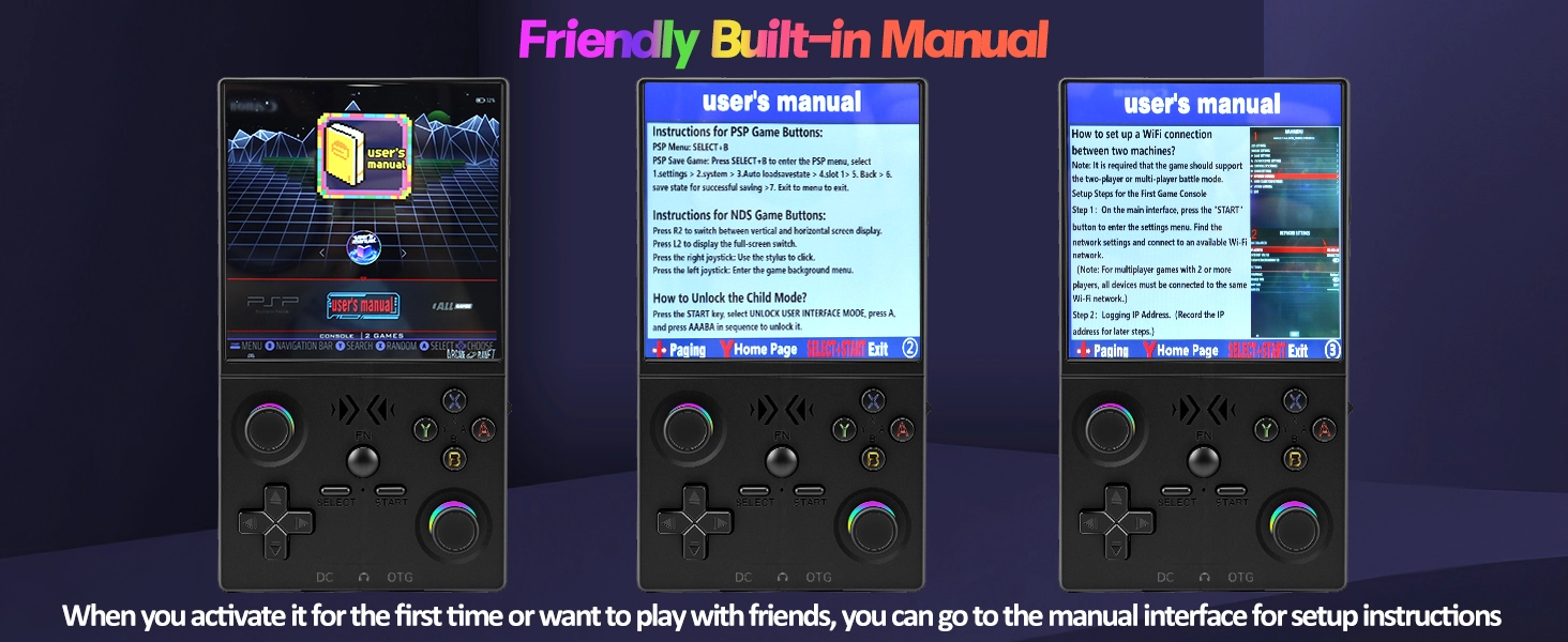 retro handheld game console