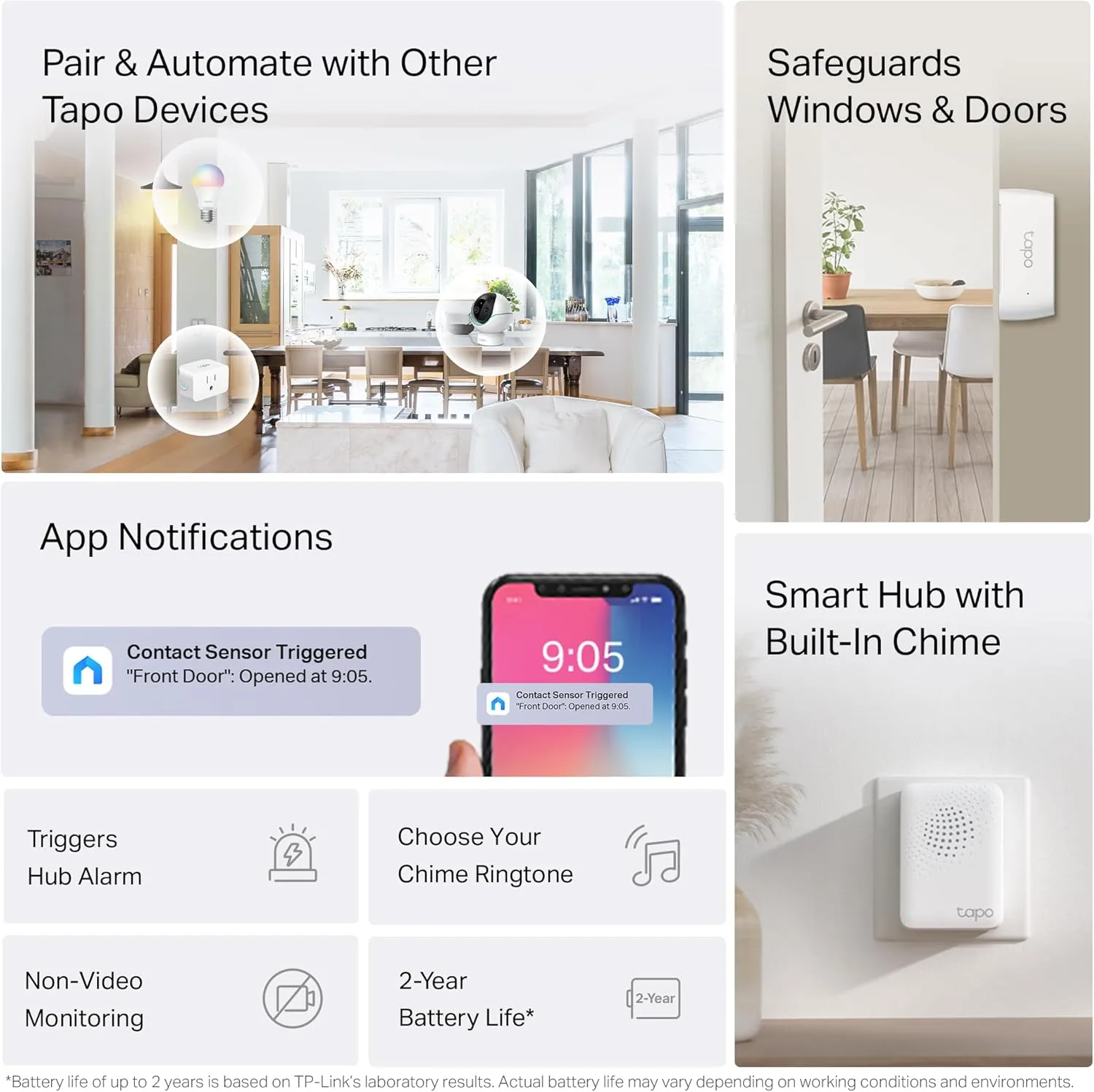 1773067134 482 Tapo Door Sensor Starter KIT Matter Compatible 3X Smart Door