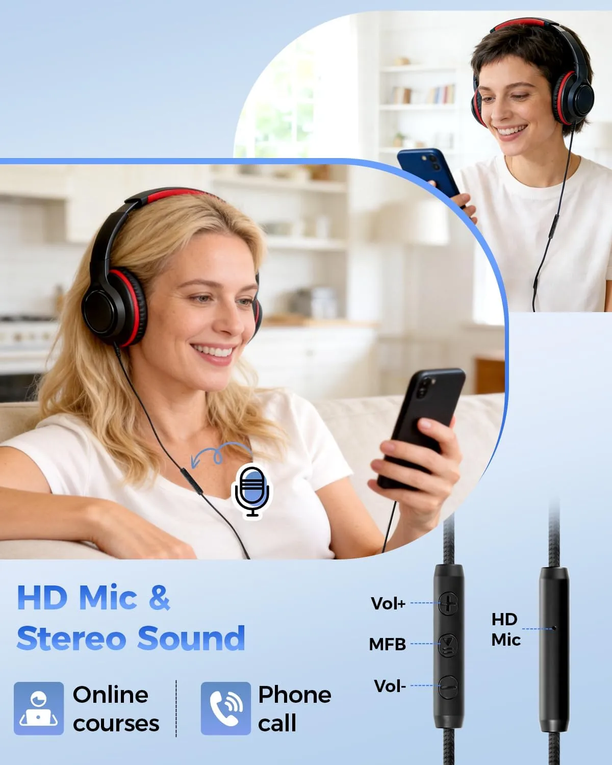 1773094362 958 USB C 35mm 2 in 1 Wired Headphones Stereo