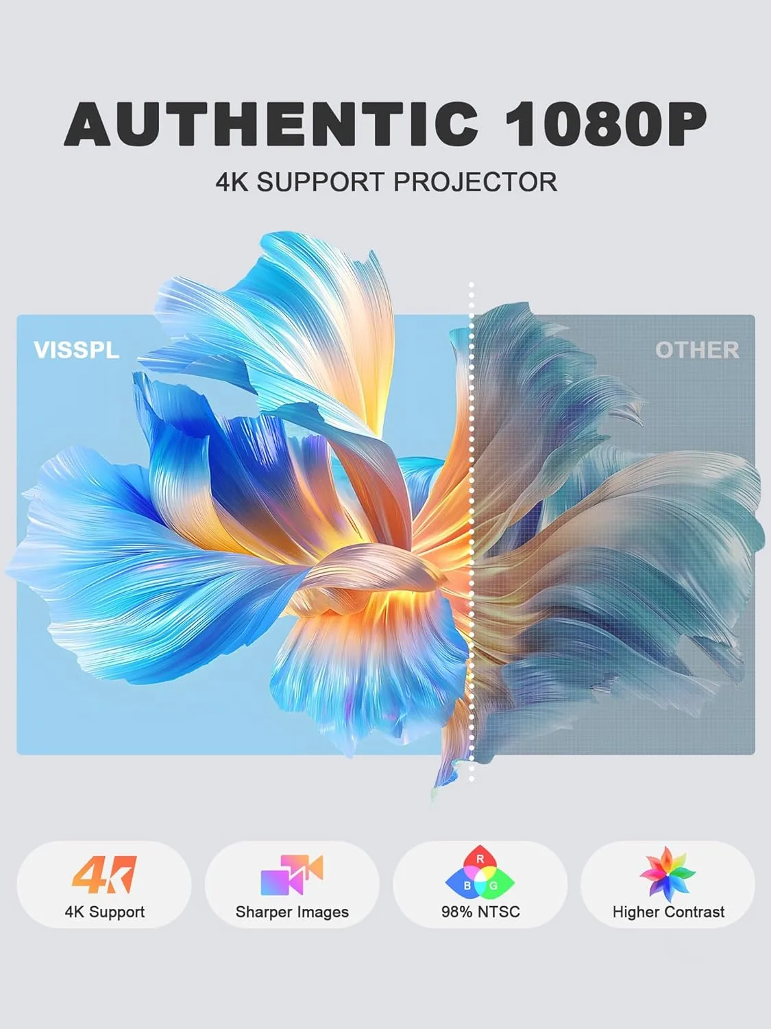 1773138052 678 4K Smart Projector with WiFi and Bluetooth Officially Licensed App