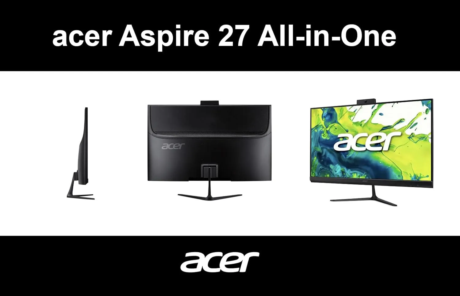 1773340288 699 acer Aspire 27 All in One Desktop 27 IPS FHD Display AMD