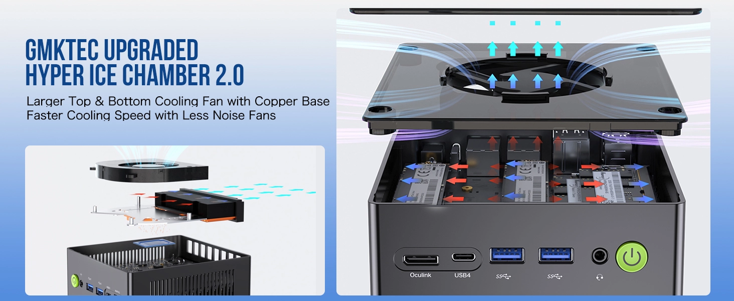 amd ryzen 7 8845hs upgraded twin cooling fan system