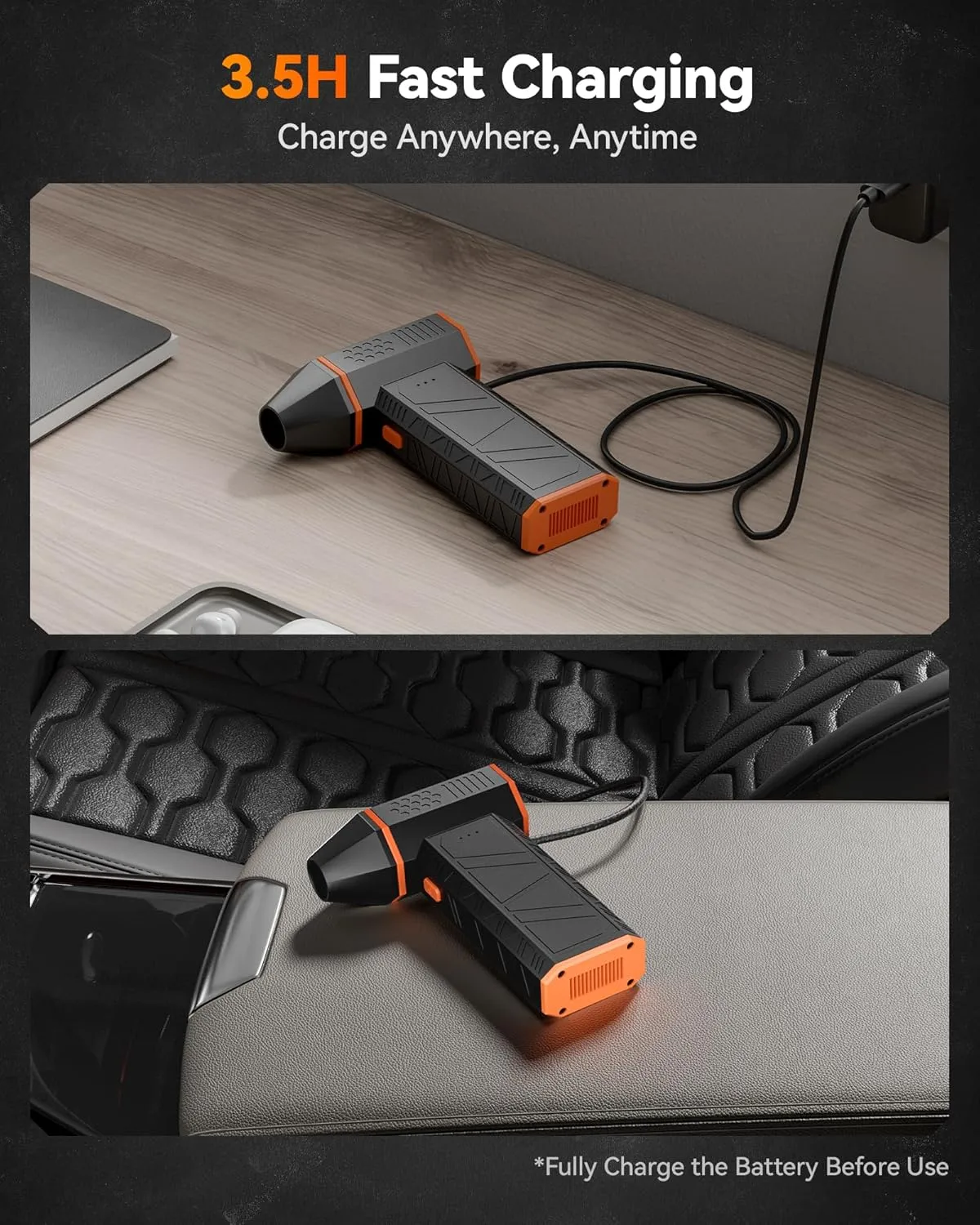 1773710449 311 WOLFBOX MF50 Compressed Air Duster 110000RPM Super Power Electric Air Duster