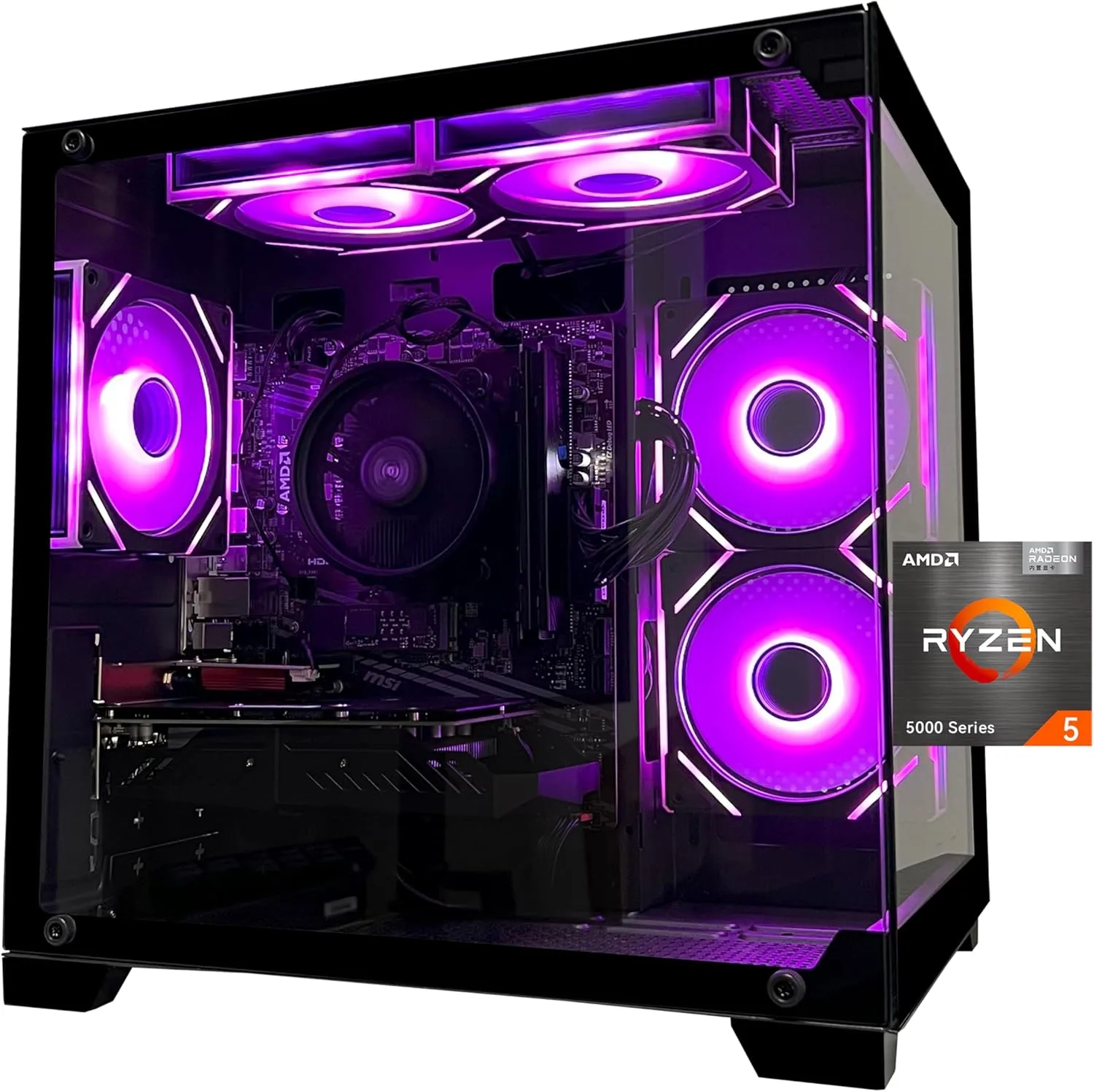 Gaming Desktop Computer PCAMD Ryzen 5 5600RTX3050 6GB32GB RAM and