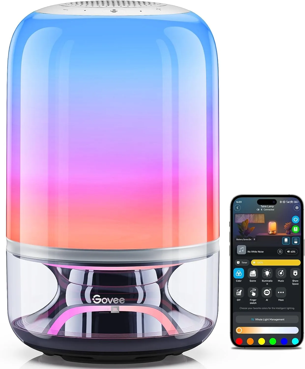 Govee Table Lamp 2 Pro x Sound by JBL Smart