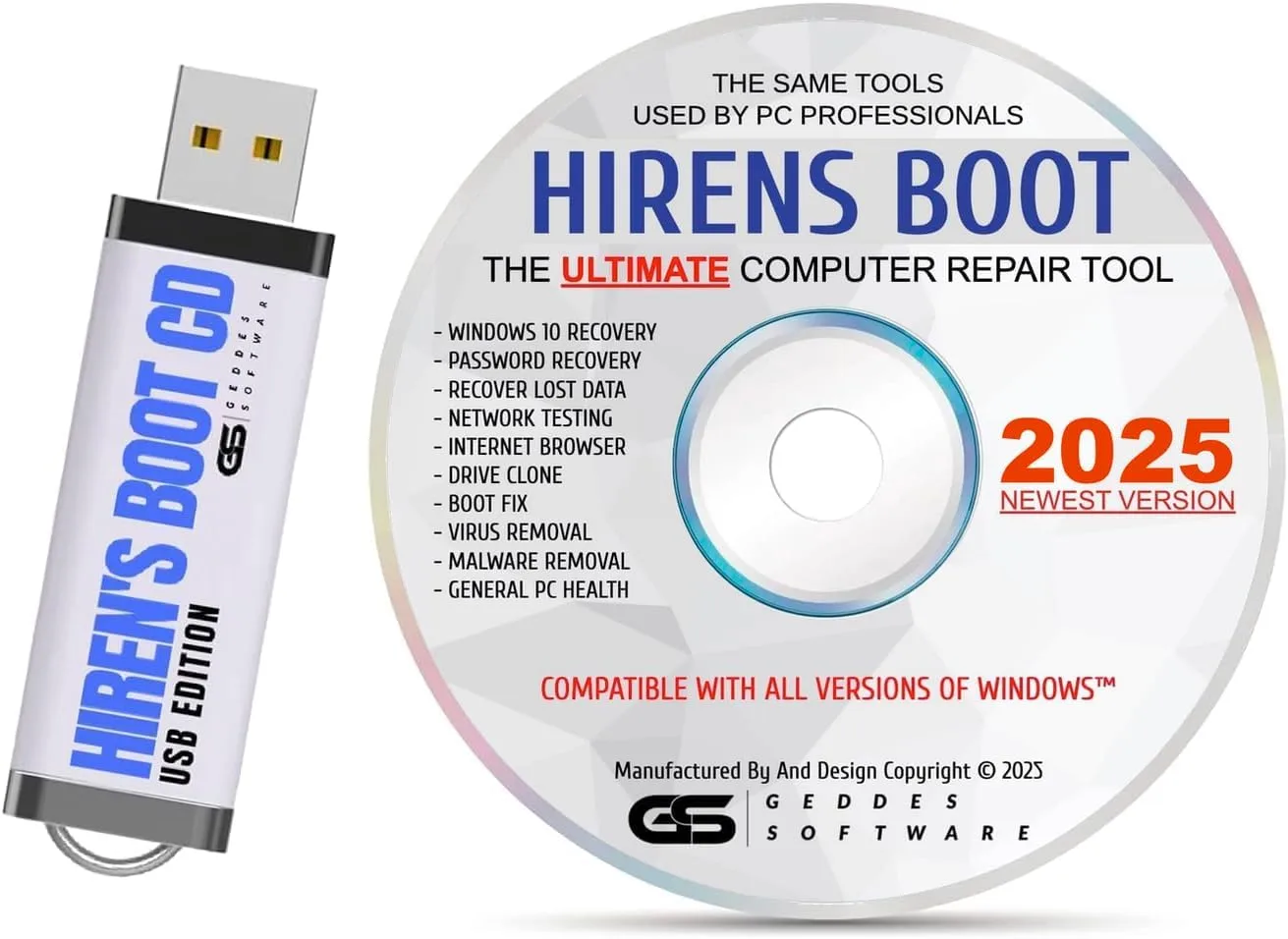 Hirens Boot CD USB NEW 2024 Edition PE x64 bit