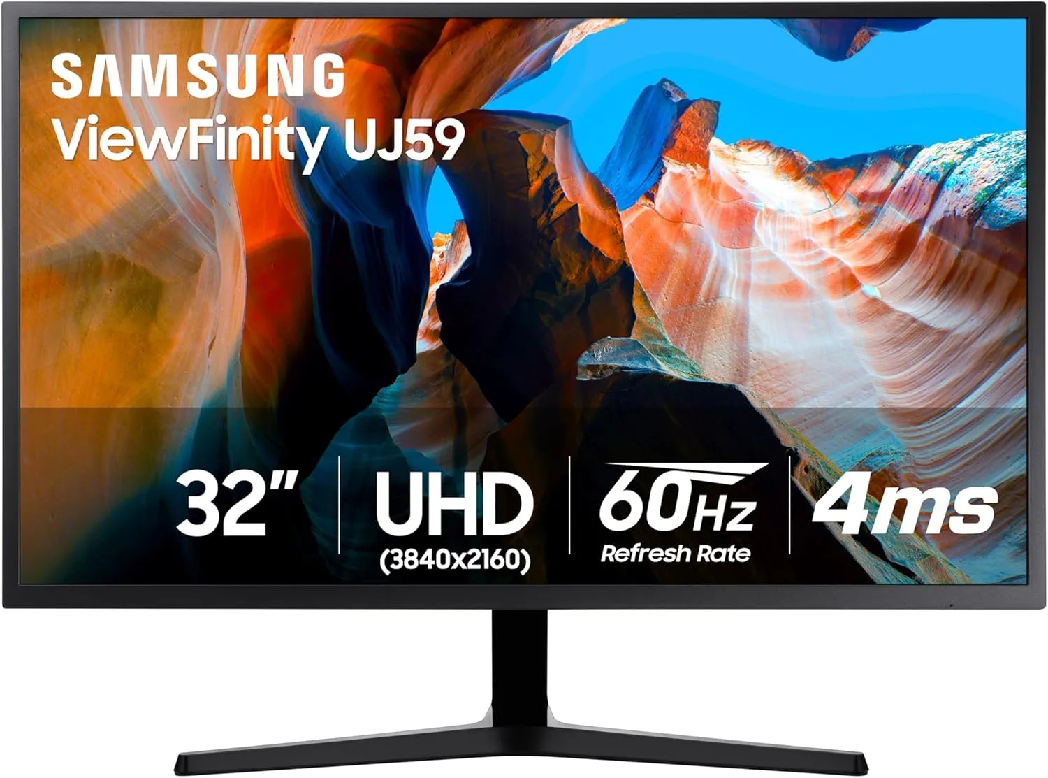 SAMSUNG 32 UJ59 Series 4K UHD 3840x2160 Computer MonitorVA Panel