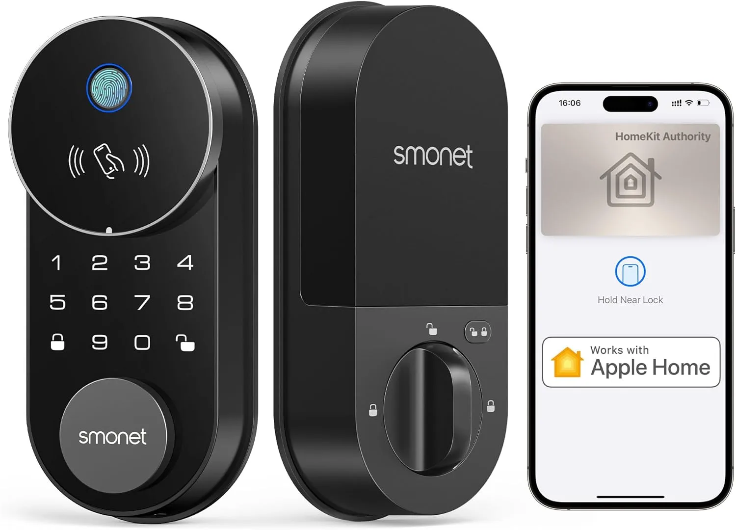 Smart Lock AH1 SMONET Fingerprint Keyless Entry Door Lock with