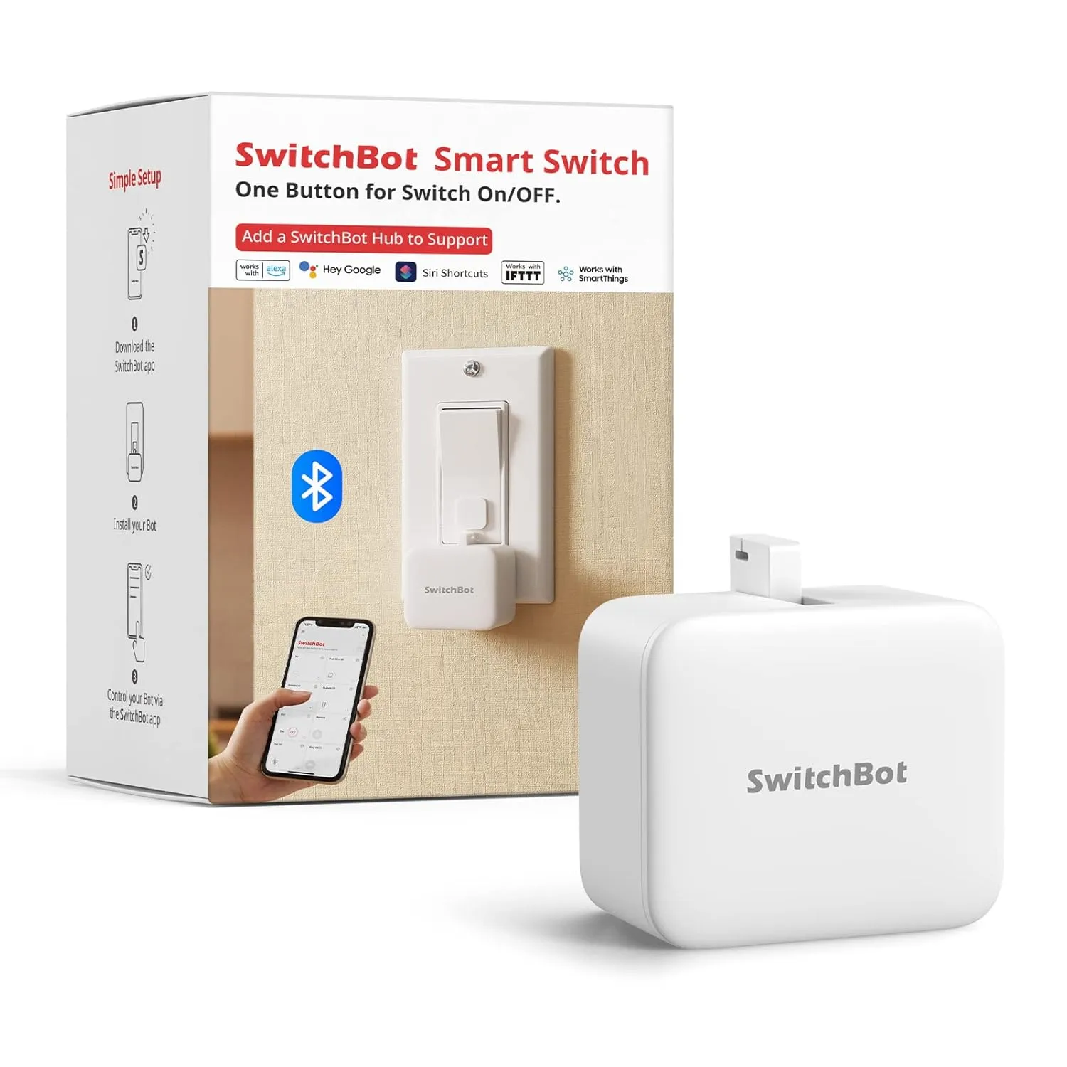 Switchbot Smart Switch Button Pusher Bluetooth %E2%80%93 Fingerbot for Rocker
