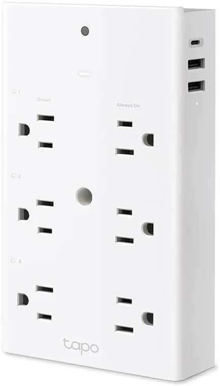 TP Link Tapo Smart Plug Outlet Extender Surge Protector 18W Fast