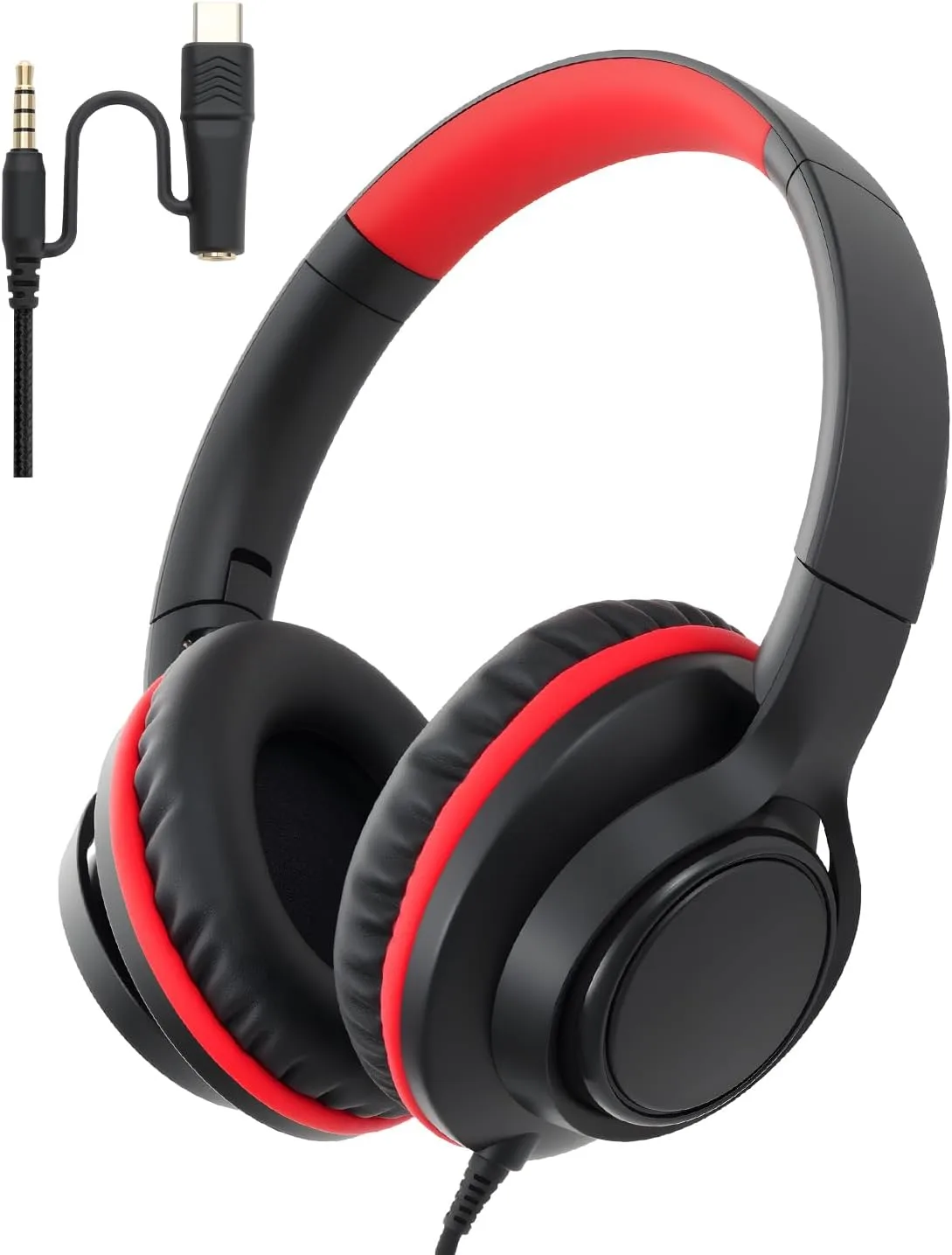 USB C 35mm 2 in 1 Wired Headphones Stereo