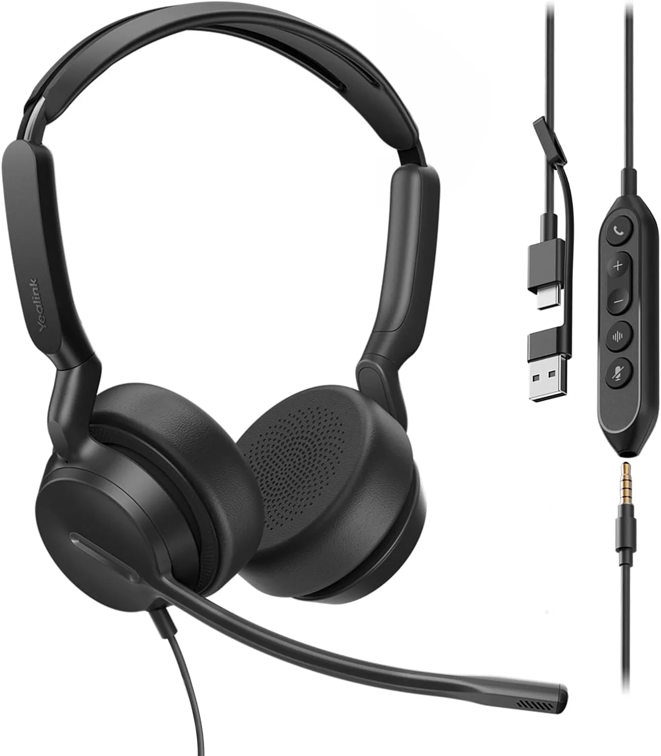 Yealink UH42 SE Wired Headset with Mic USB AC 35MM