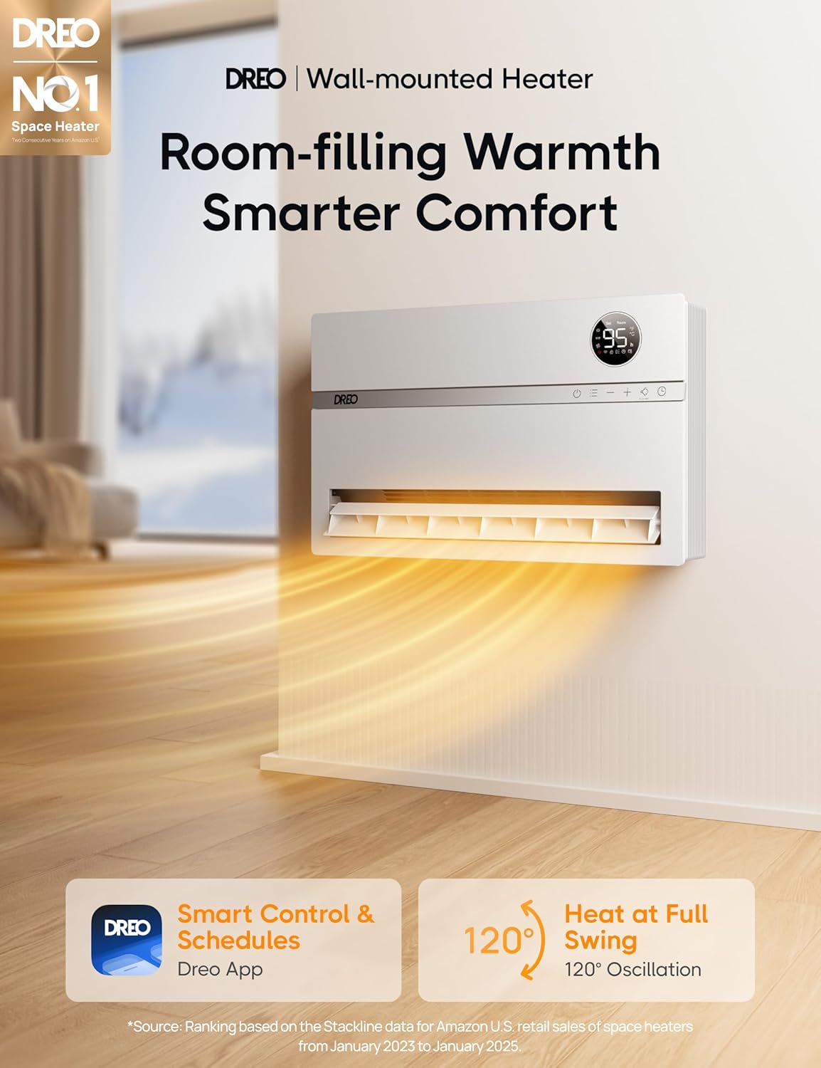 1770618388 454 Dreo Smart Wall Heater Electric Space Heater for Bedroom 1500W.jpg