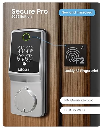 Fingerprint Keyless Entry Door Lock, Built-in Wi-Fi Deadbolt