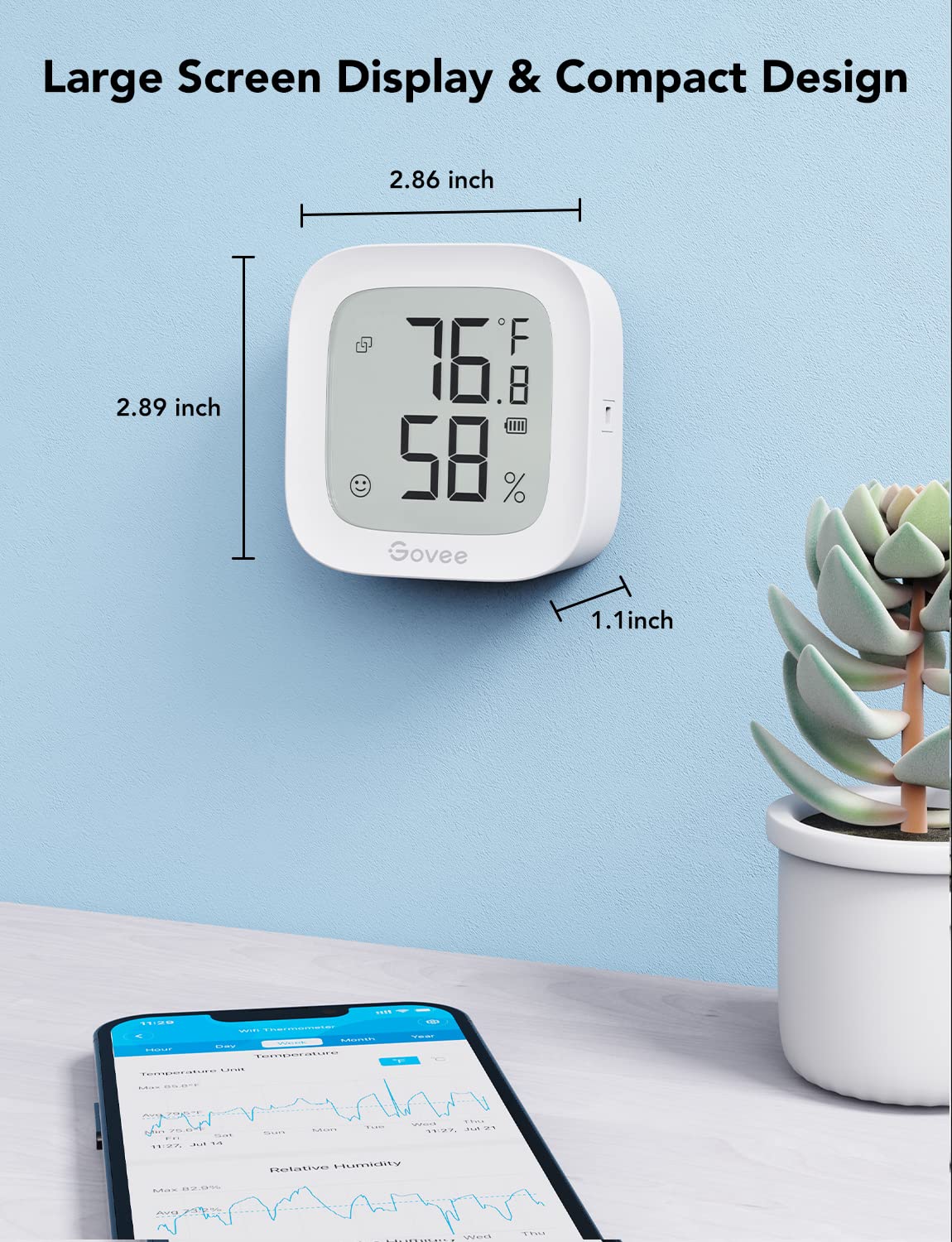 1771785052 59 Govee WiFi Thermometer Hygrometer H5103 Indoor Bluetooth Temperature Humidity Sensor.jpg