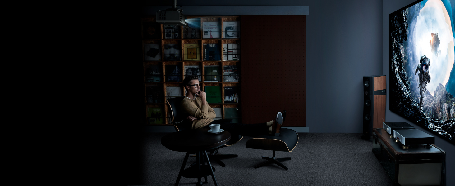 W4100i 4K HDR LED 3200lm 100% DCI-P3 Home Theater Projector with Built-in Netflix Streaming