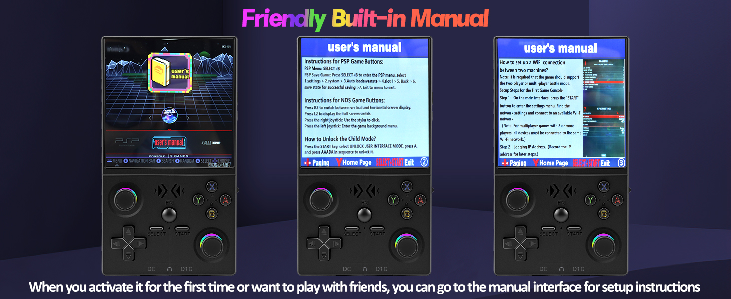 retro handheld game console