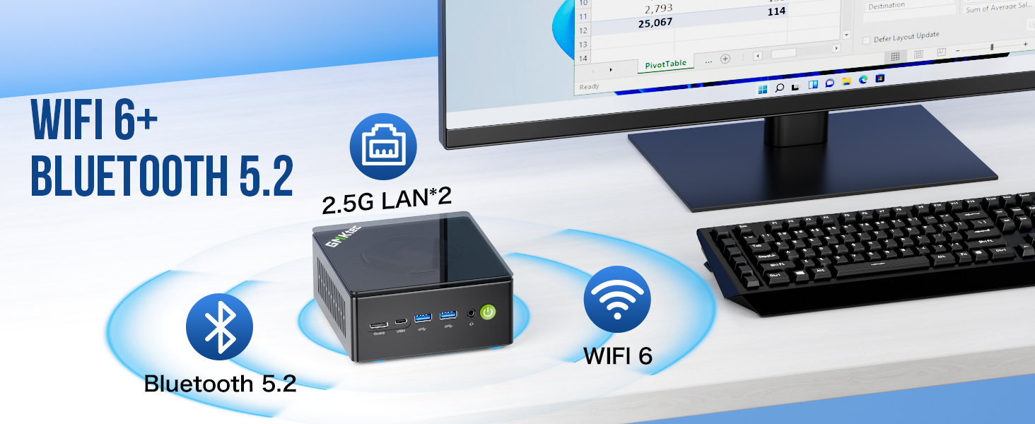 mini computer fast wifi connection wireless speeds dual band wifi 6e bluetooth 5 5.2