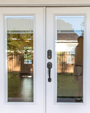 keypad door lock with handle