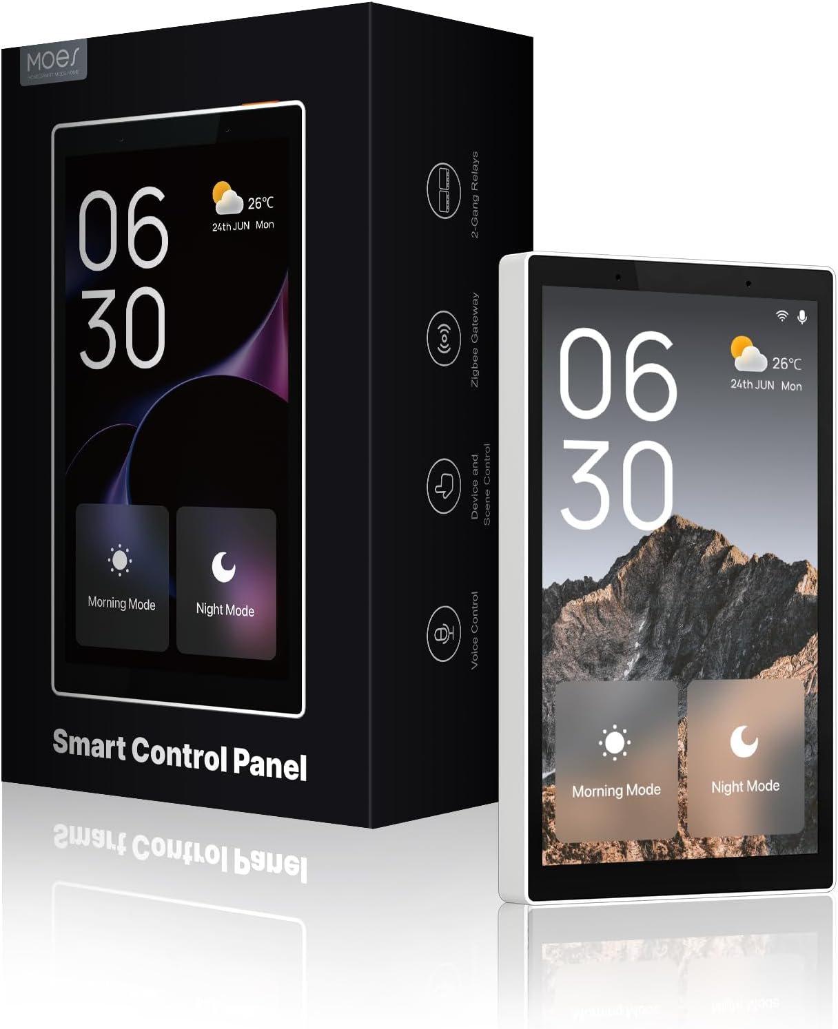 MOES Smart Home Touchscreen Control1 Switch Panel In wall Smart Panel with.jpg