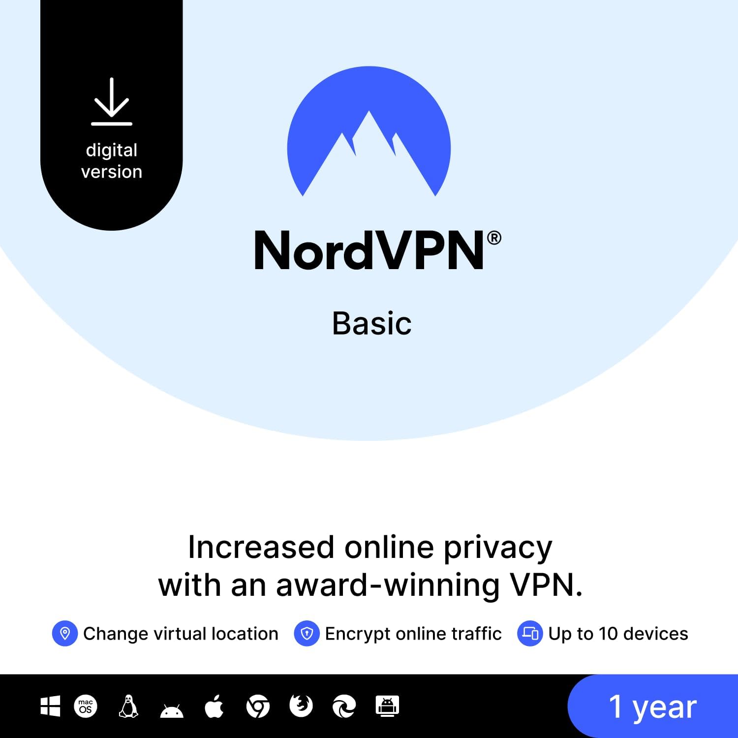 NordVPN Basic 10 Devices 1 Year Premium VPN Software Digital Code.jpg